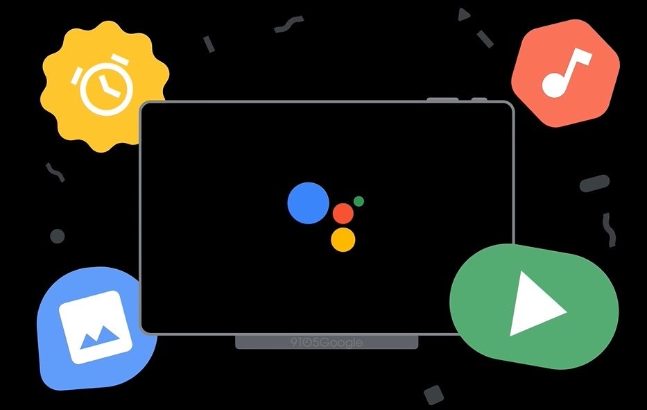Still from animation showing the Pixel Tablet and its dock found in Android 13 QPR1 Beta - Hidden code shows Face Unlock is coming to the Pixel 6 Pro