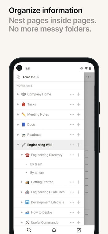 Notion for iOS and Android