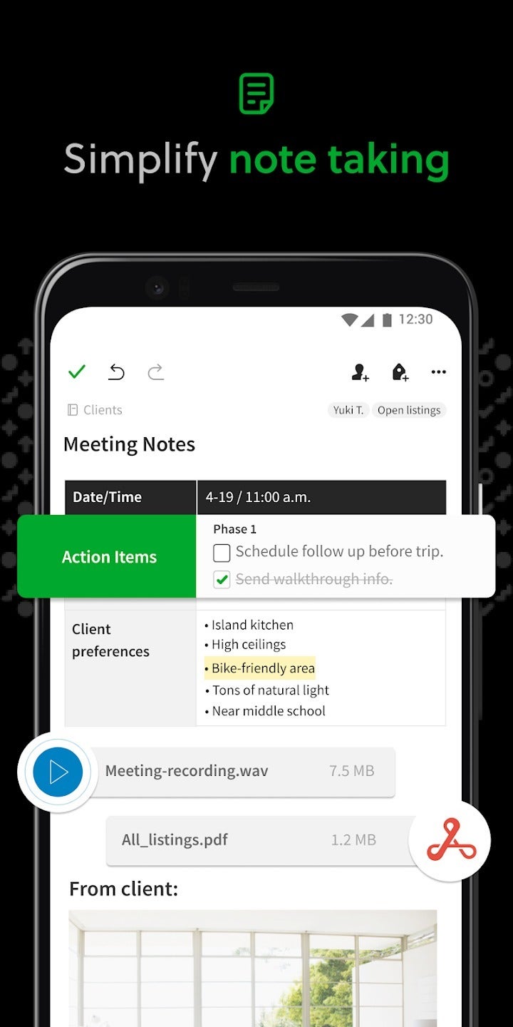 Evernote for iOS and Android