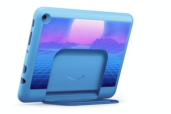 Kid-Proof Case For Fire HD 8 (12th Gen Only) - Durable, Lightweight, With Handle & Stand, Blue