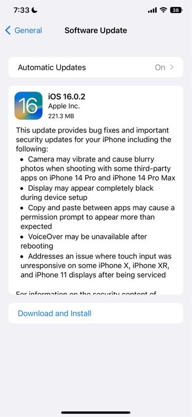 ios 16.02 update