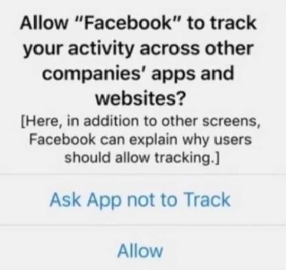 A transparência de rastreamento de aplicativos da Apple permite que os usuários optem por não serem rastreados por aplicativos e sites de terceiros - usuários do Apple iPhone processam a Meta por supostamente roubar seus dados pessoais