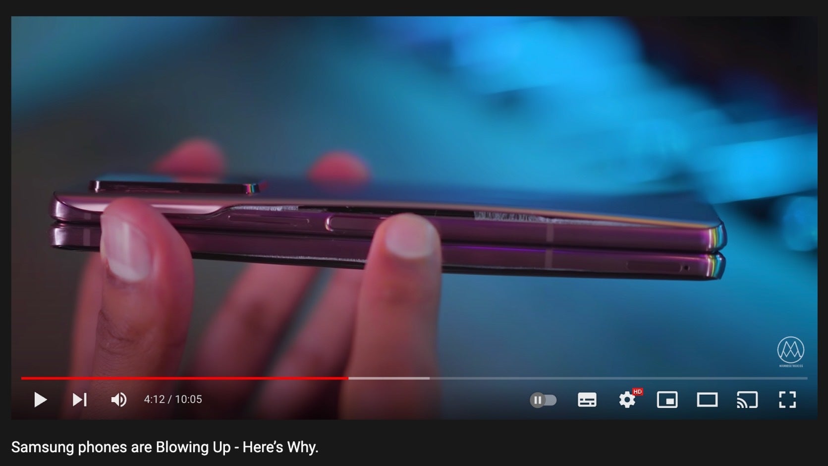 YouTube reacts. - Samsung phones blowing up at pandemic rates, urging return of removable batteries (Samsung responds)
