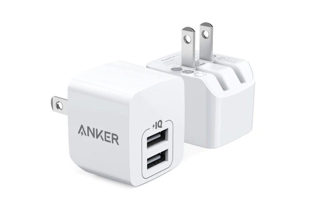 Anker PowerPort Mini 2 charger with foldable plug. - The best iPhone 13 fast chargers