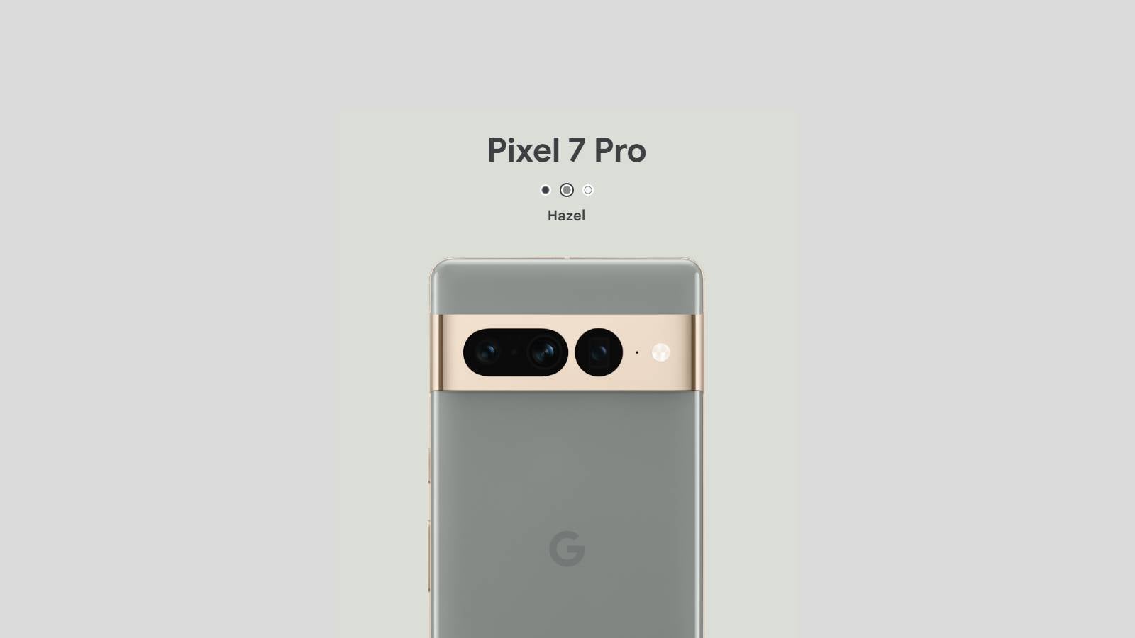 Hazel Pixel 7 Pro as portrayed by Google - Hey Google, your promo material did not do justice to the Hazel Pixel 7 Pro