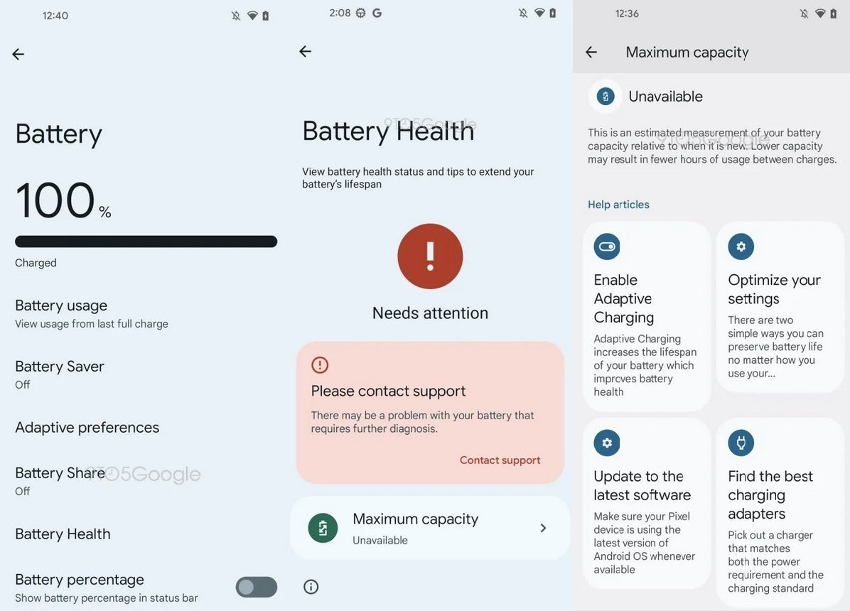 What the new Pixel Battery Health feature will look like. Credit 9to5Google - Android 13 QPR1 beta 2 is now available for those with a Pixel 4a or newer model