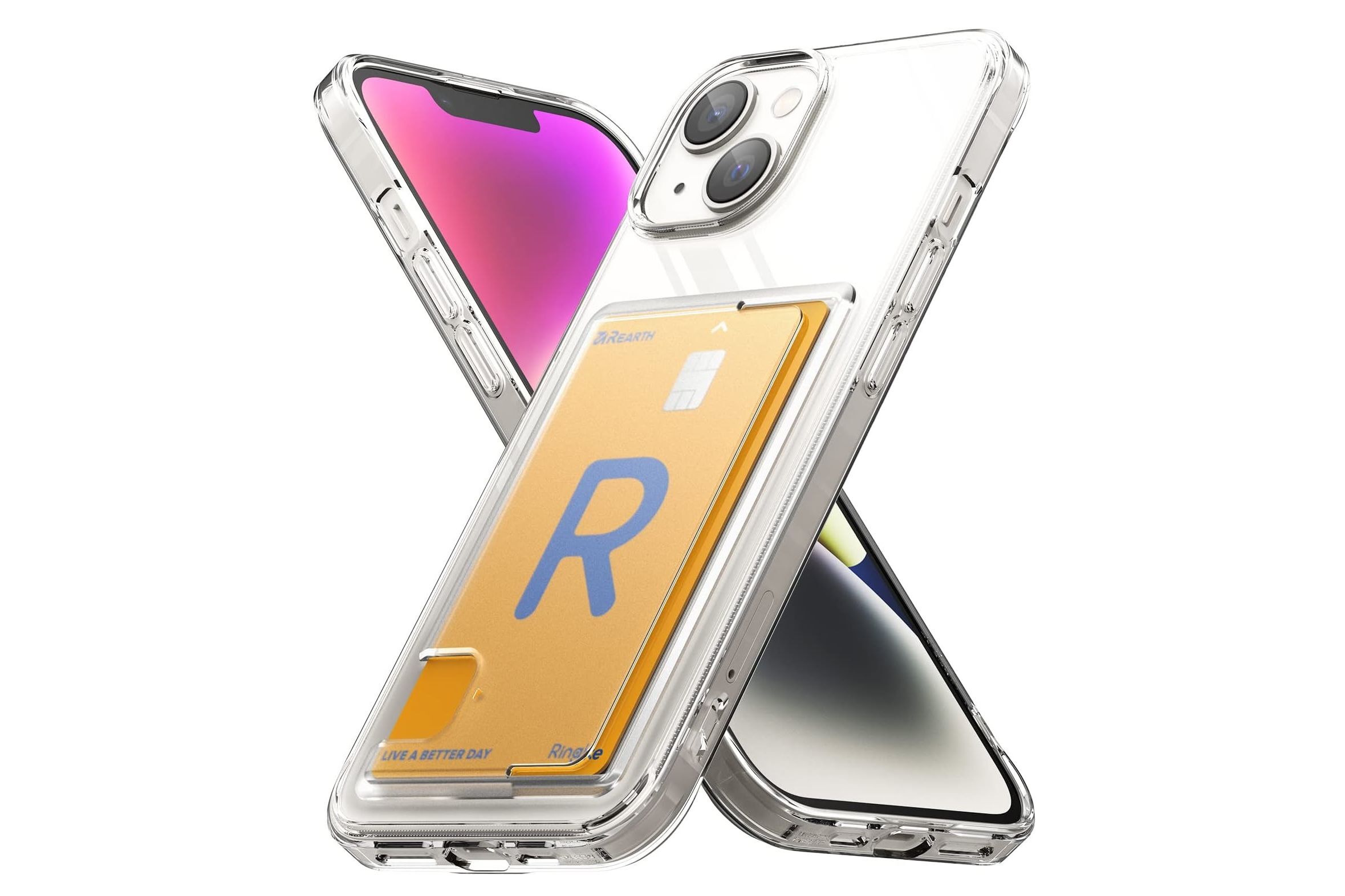 Ringke Fusion iPhone 14 Plus Clear Case with card slot - Best iPhone 14 Plus cases for the best protection available