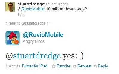 Angry Birds Rio continues to see gold as it hits the 10 million download mark in 10 days