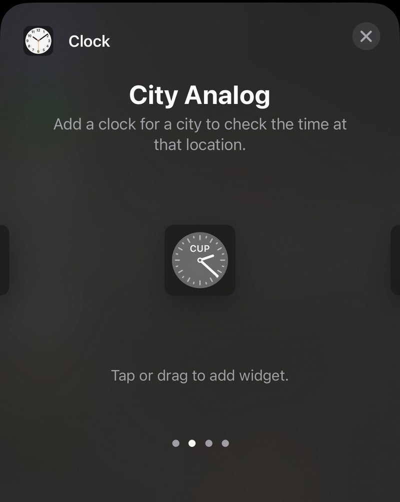 Clock widget