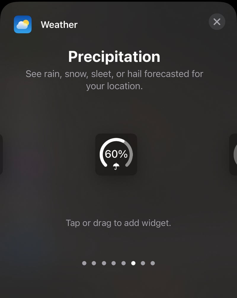 Weather widget
