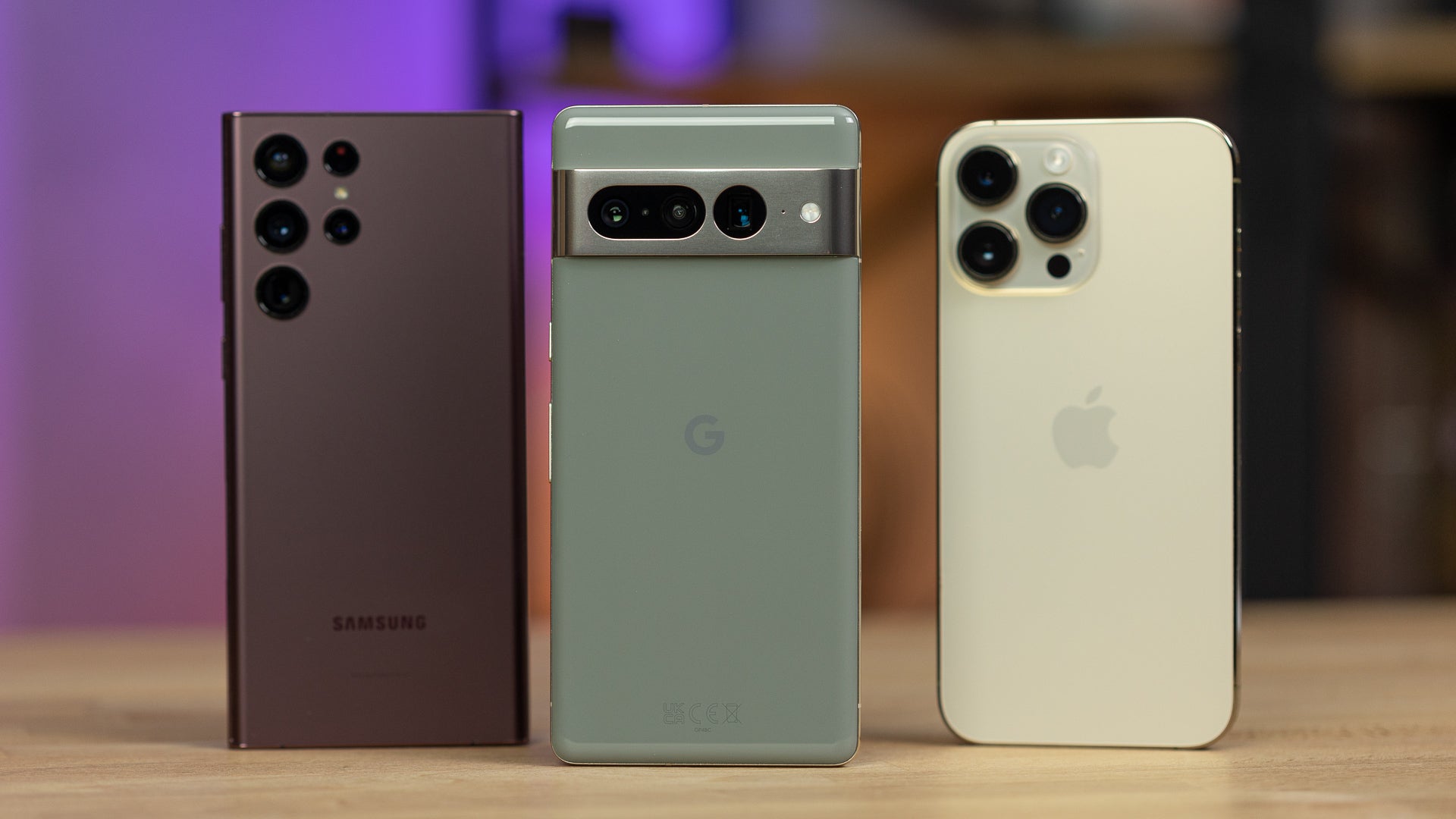 (Image Credit - PhoneArena) Pixel 7 Pro in the middle - Pixel 7 Pro vs iPhone 14 Pro vs Galaxy S22 Ultra: Camera Comparison