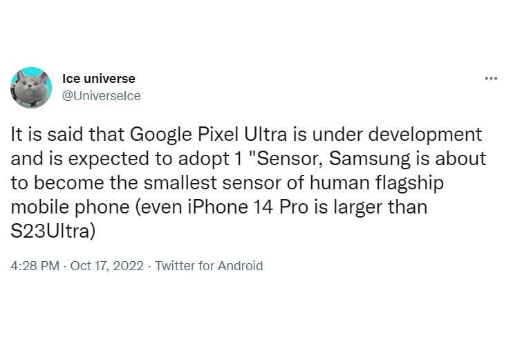 Another leak corroborates existence of Pixel Ultra but says it'll have a 1-inch sensor
