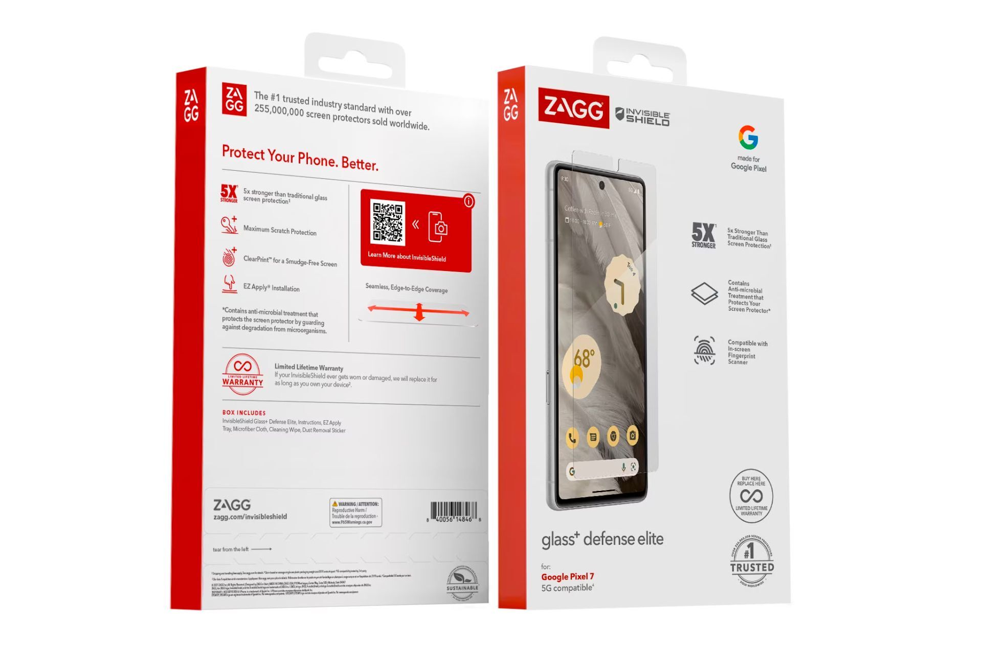 ZAGG Invisible Shield Glass+ Defense Elite Pixel 7 Screen Protector - The best Pixel 7 series screen protectors - out handpicked models