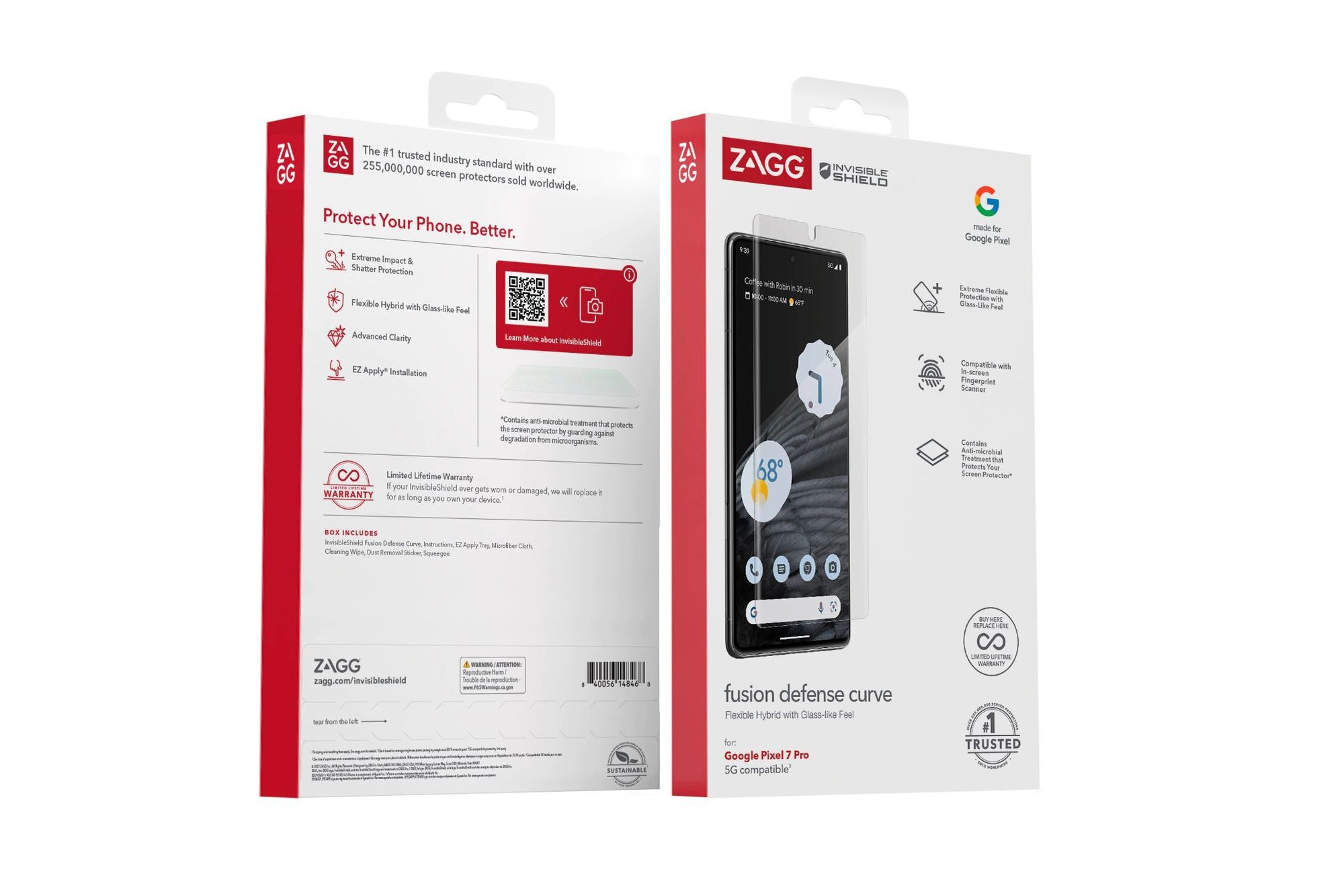 ZAGG - InvisibleShield Fusion Hybrid Screen Protector for Google Pixel 7 Pro - The best Pixel 7 series screen protectors - out handpicked models