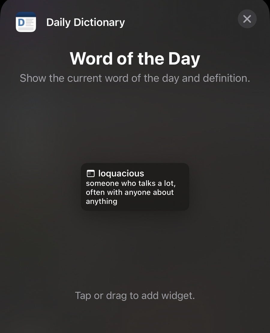 Diccionario diario para iOS: los mejores widgets de pantalla de bloqueo para iOS 16