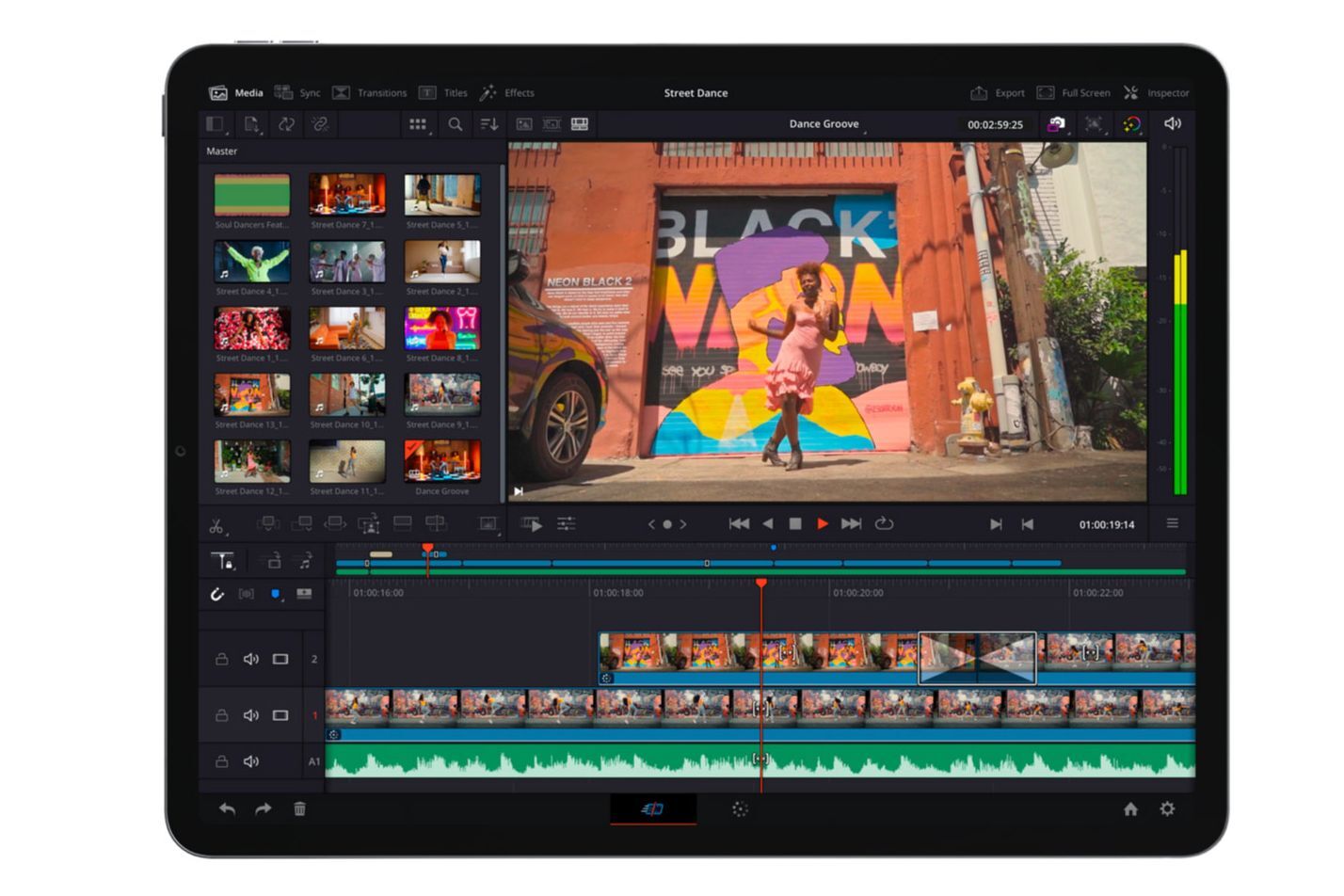 Un exemple de l'application DaVinci Resolve en action sur un iPad !  - DaVinci Resolve pour apporter un montage vidéo puissant sur iPad