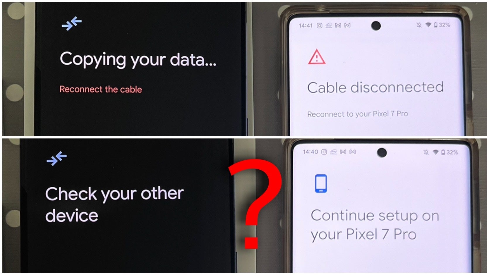 Pixel 6 and Pixel 7 fighting over who&#039;s wrong. - Android&#039;s iPhone? Next joke! Issues when switching to Pixel 7 make me rethink Google&#039;s promises