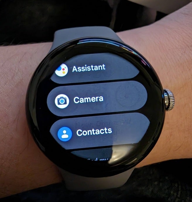 Example of image retention on the Google Pixel Watch - Google says that what Pixel Watch users think is burn-in on the display is something else.