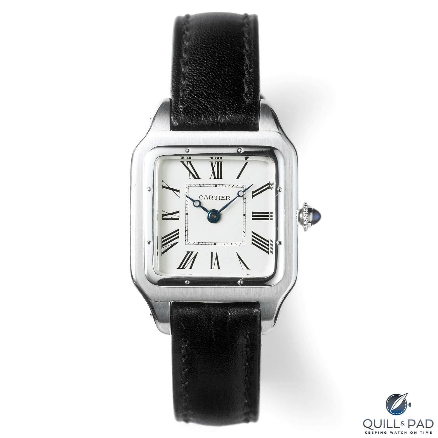 Un Santos de Cartier vintage de 1916 dans un état presque parfait - Les montres intelligentes rondes sont-elles terriblement peu pratiques ?  Pourquoi l'Apple Watch rectangulaire a bien plus de sens