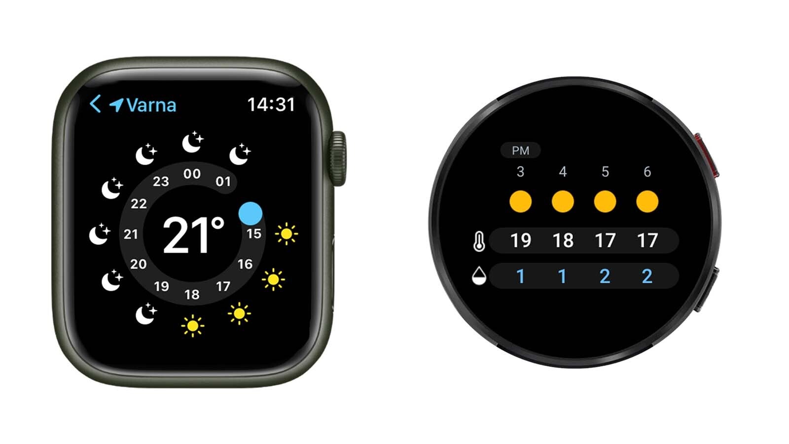 Apple Watch contre Samsung Galaxy Watch&nbsp;  comparaison d'interface - Les smartwatches rondes sont-elles terriblement peu pratiques ?  Pourquoi l'Apple Watch rectangulaire a bien plus de sens