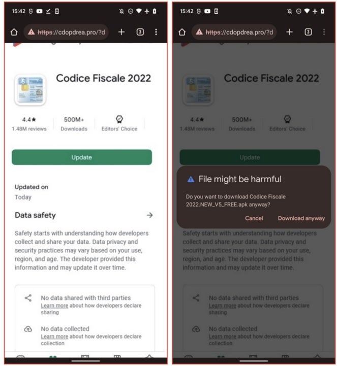 Fake Play Store listing prompts you to update this malware dropper that actually installs a banking Trojan - Remove These Five Apps From Your Android Phone Now Before Your Bank Account Is Threatened