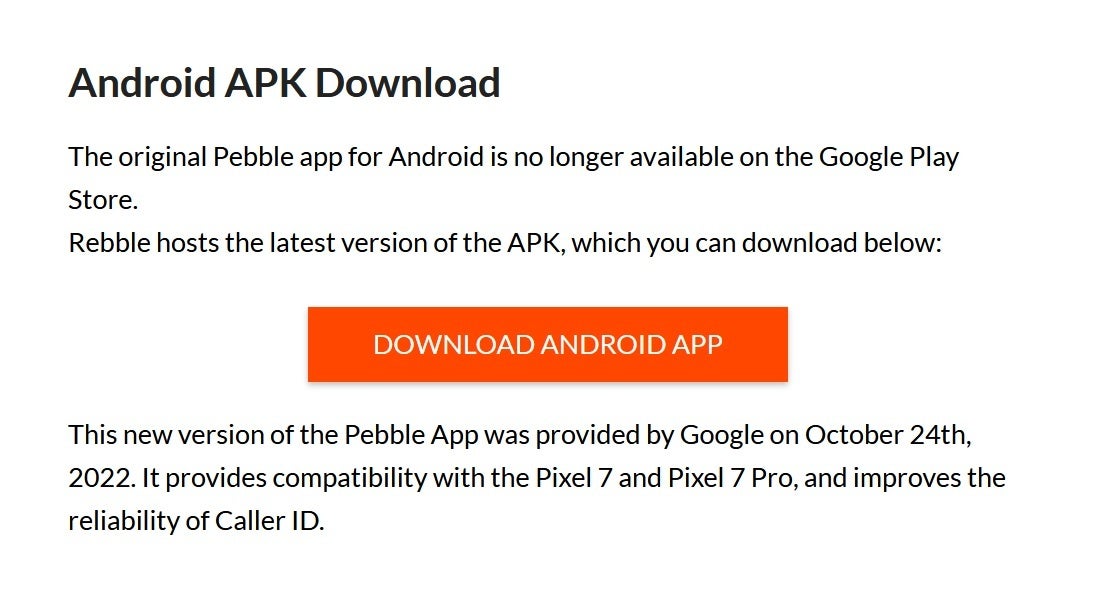 Pembaruan baru untuk Pebble versi 4.4.3 ini akan memungkinkan arloji bekerja dengan Pixel 7 dan Pixel 7 Pro - Pembaruan ke Pebble Watch menambahkan dukungan untuk ponsel Android 64-bit saja seperti lini Pixel 7