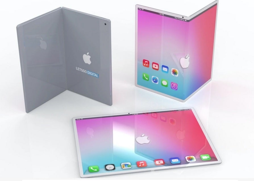 Concept d'iPad pliable publié par Lets Go Digital il y a quelques années - Samsung s'attend à ce qu'Apple lance son premier appareil pliable en 2024