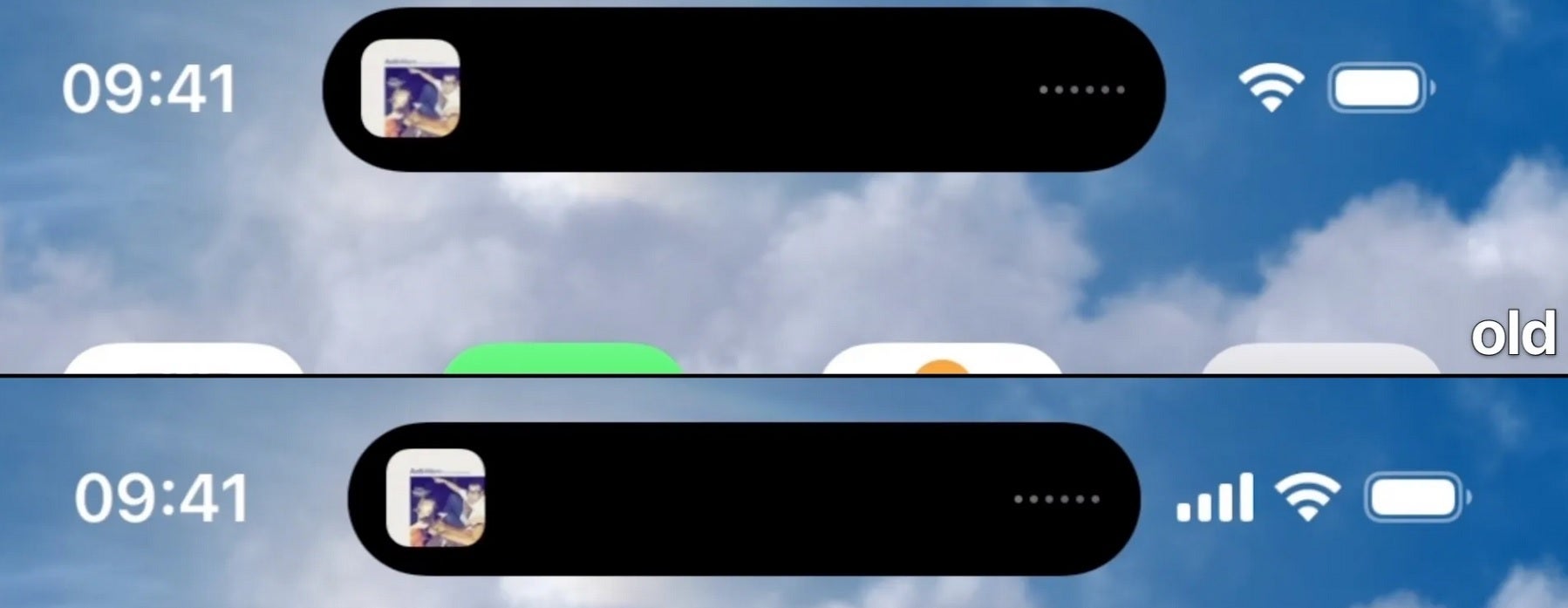 Pulau Dinamis yang lebih sempit untuk iPhone 14 Pro di iOS 16.2 Beta memungkinkan tiga ikon di bilah status.  Kredit Gambar 9to5Google - Pulau Dinamis mendapat perubahan kecil namun penting di iOS 16.2 Beta terbaru