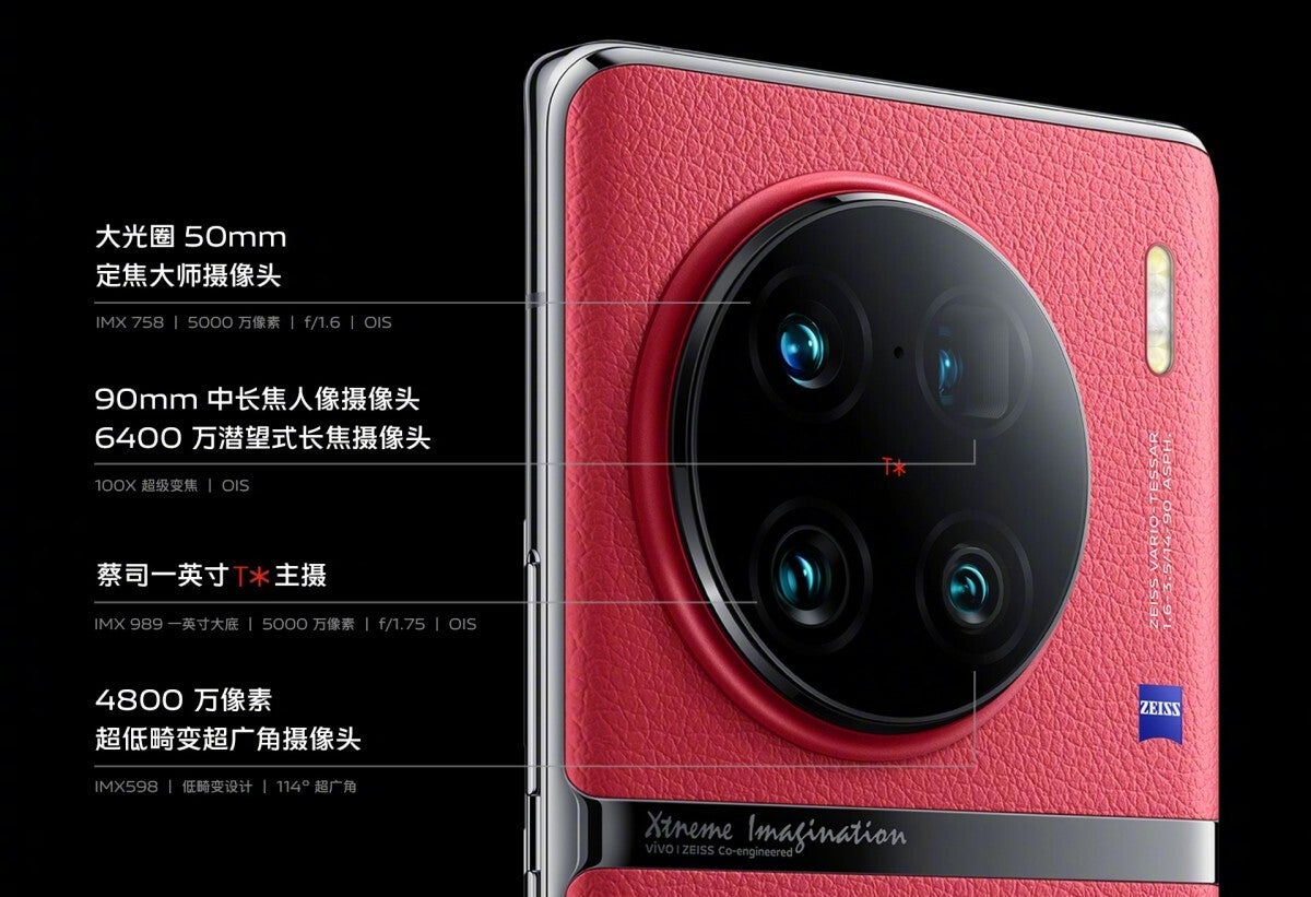 (Crédit image - Vivo) Spécifications de l'appareil photo Vivo X90 Pro Plus - Un téléphone avec appareil photo perturbateur qui promet de battre l'iPhone et le Galaxy est désormais officiel : découvrez le Vivo X90 Pro Plus