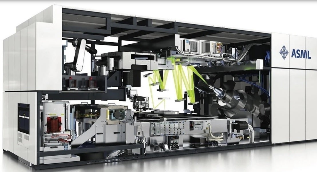 As big as a school bus and priced at $150 million each, this is an ASML EUV machine - The Dutch are tired of helping the U.S. block China from buying advanced chipmaking gear