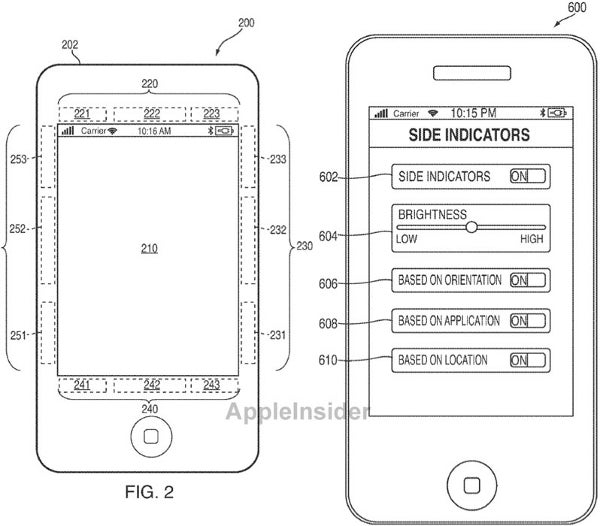 Apple has filed an application for a secondary display to be placed around the bezel of an iPhone - Apple's patent application suggests a 'secondary display' on the bezel of a device