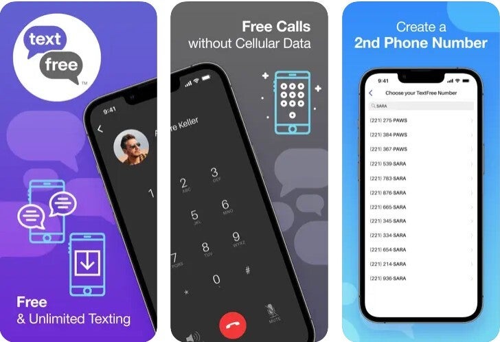 Application TextFree - Meilleures applications pour un deuxième numéro de téléphone gratuit sur iOS et Android