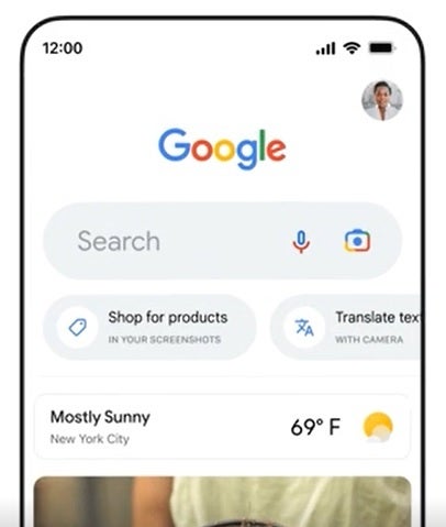 Google previously showed off the new, thicker search bar for the Google Search app - Changes are coming to the Google Search UI