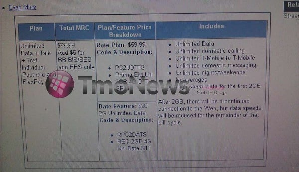 Exceed 2GB of data usage in a month and your speed will be throttled lower - T-Mobile to introduce unlimited plans on April 13th?