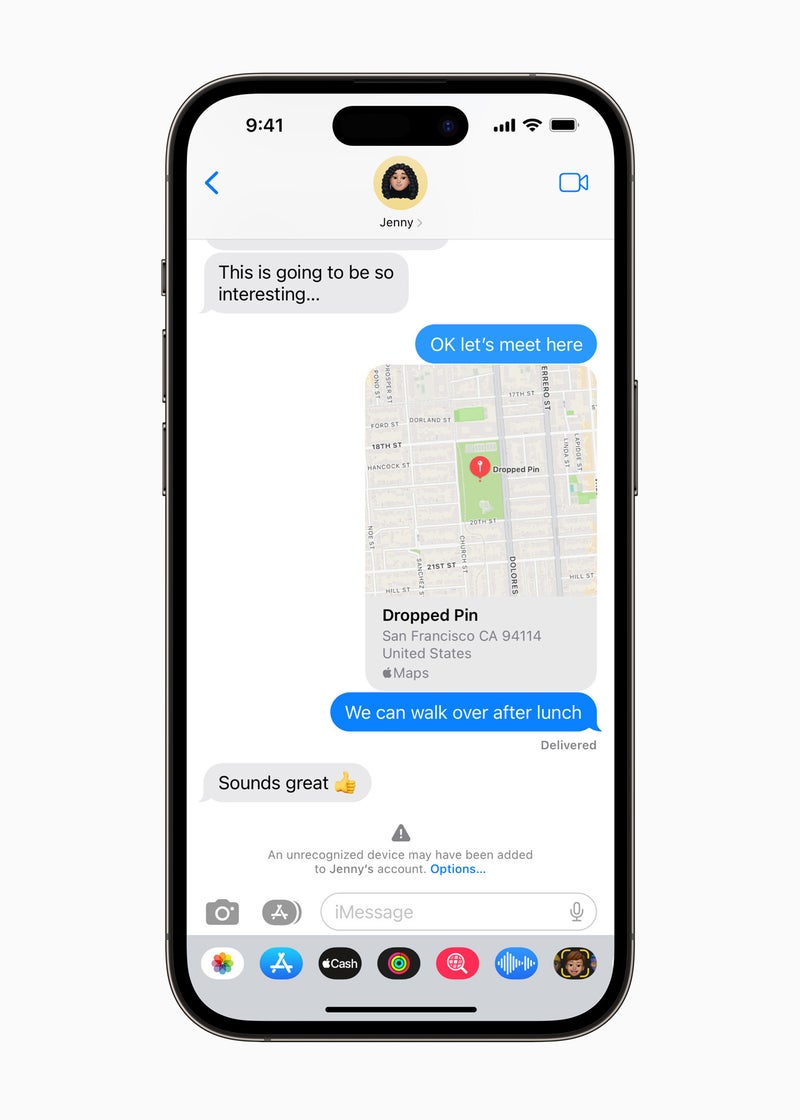 iMessage Contact Key Verification (Image Source - Apple)