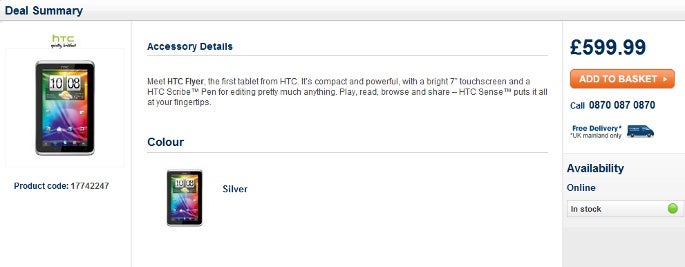 HTC Flyer to cost $980 in the UK, to have a similar price everywhere?