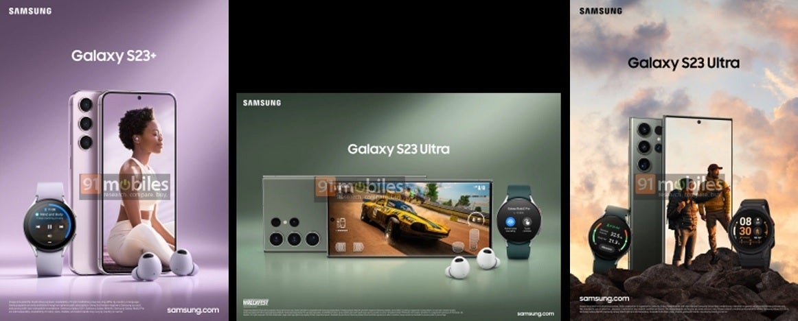 Se filtran imágenes promocionales del Galaxy S23 Ultra y Galaxy S23+