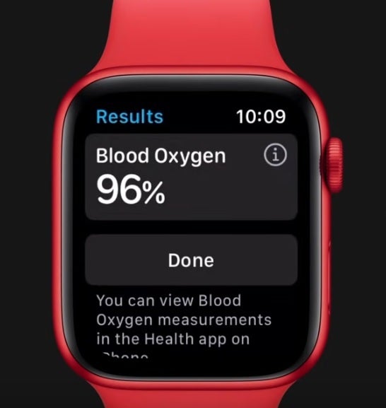 Blood oximeter reading on the Apple Watch - Apple Watch health feature has a "racial bias" according to lawsuit