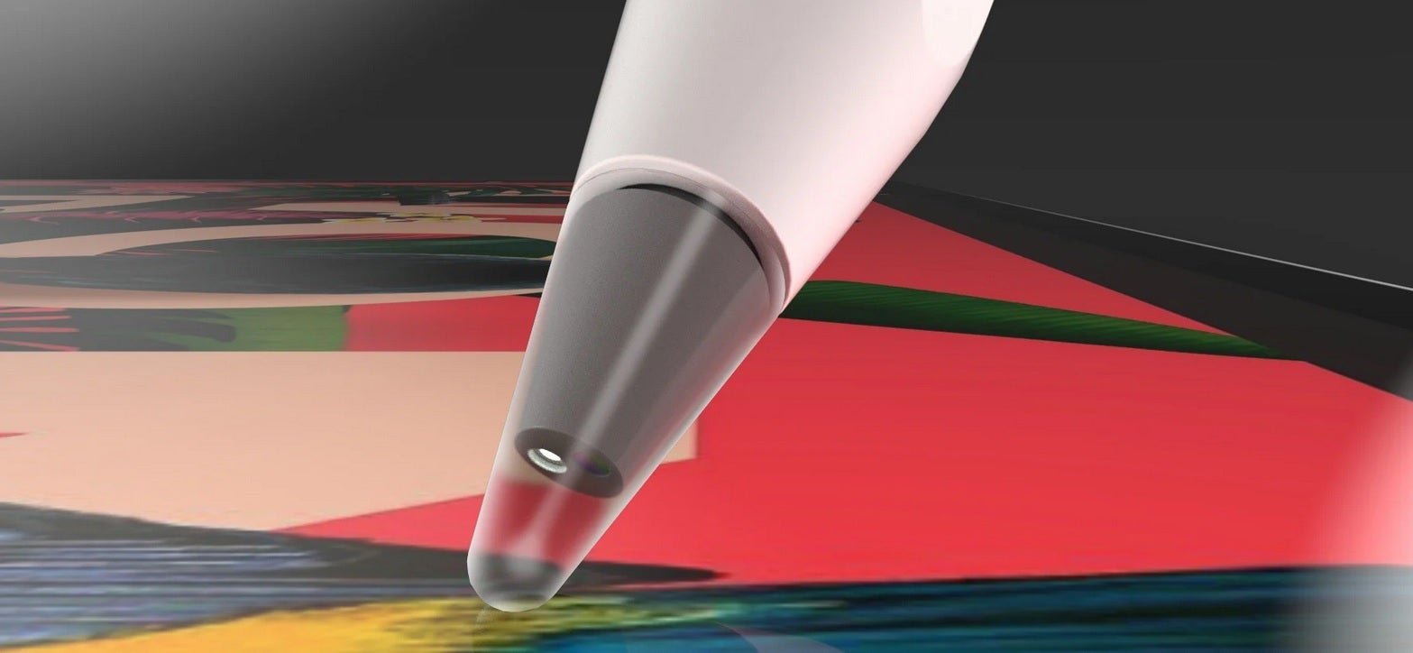 Render of the Apple Pencil based on the patent Image credit Yanko Design - Apple files patent application for a third-generation Apple Pencil