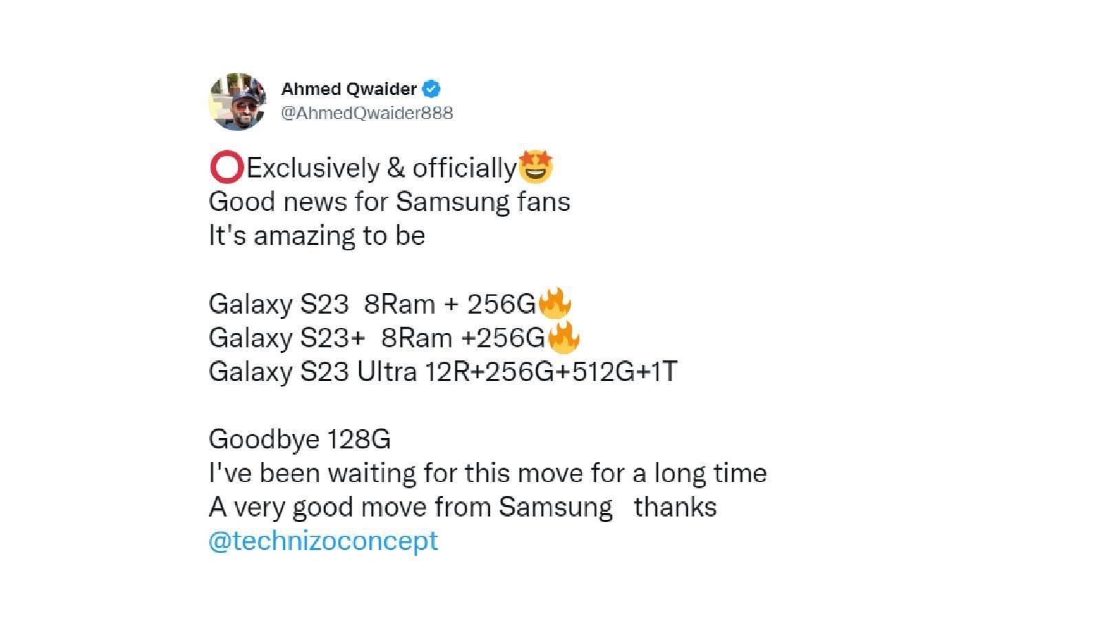 Galaxy S23 Ultra podría comenzar con 12 GB de RAM y 256 GB de almacenamiento: la serie Galaxy S23 podría tener más almacenamiento base que Galaxy S22