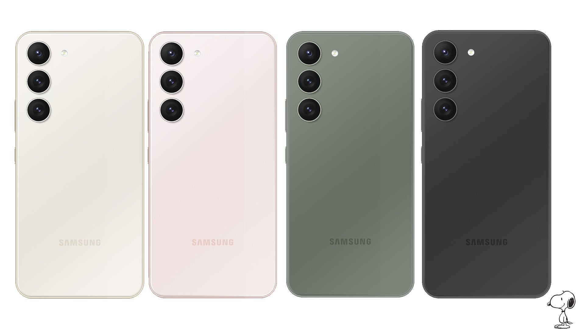 Galaxy S23 colors Cotton Flower, Misty Lilac, Botanic Green, and Phantom Black - New images show all the color options for the Galaxy S23 range