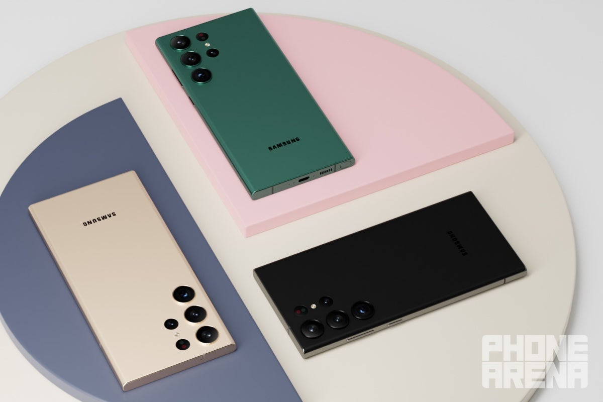 These are three of the S23 Ultra's four expected main colors. - These are most likely the final Galaxy S23 series colors, storage, and memory options