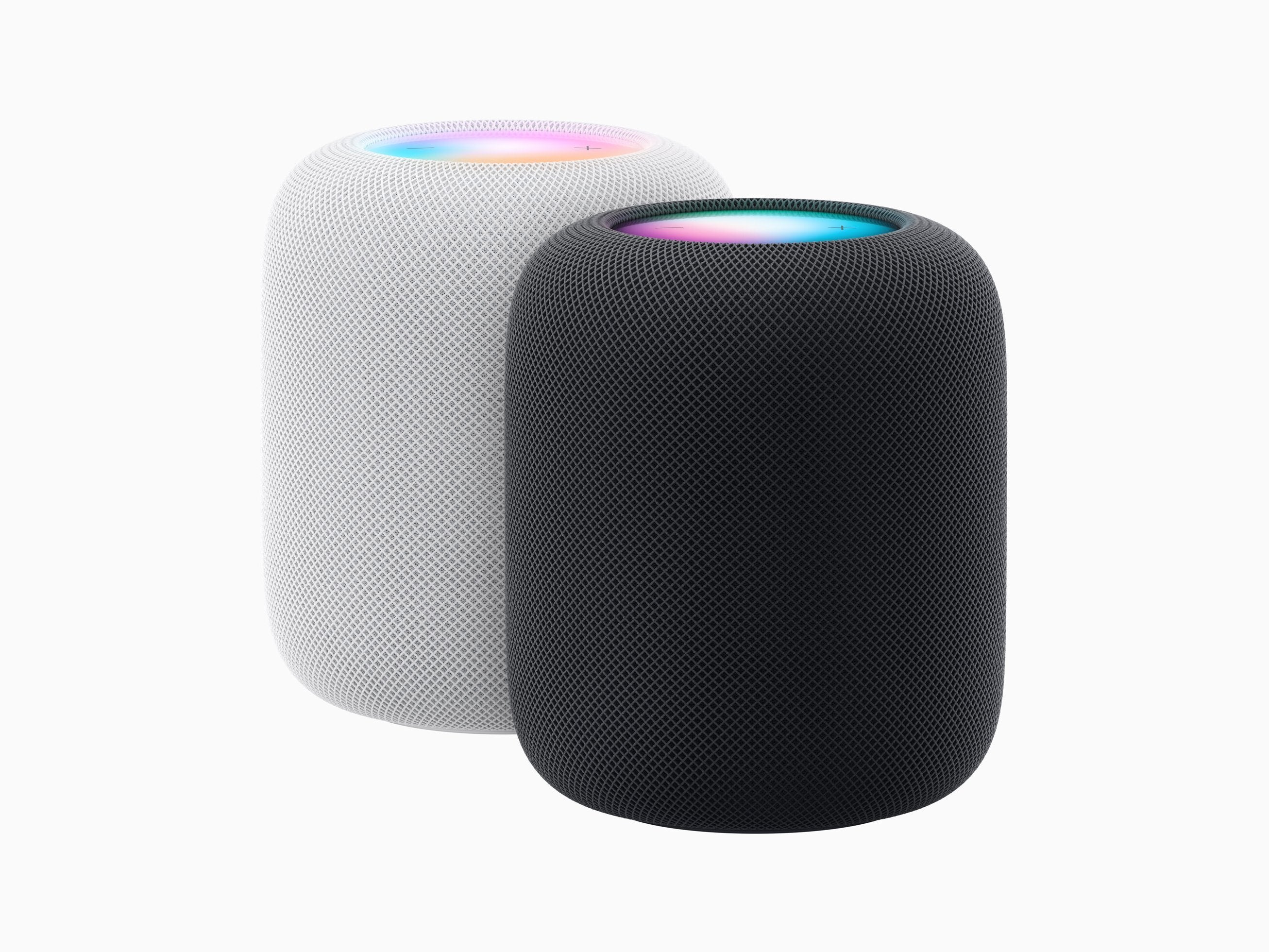 HomePod akan dijual dalam warna Putih atau Tengah Malam.  - HomePod terbaru Apple lebih pintar, lebih keras, dan terdengar lebih baik dari sebelumnya