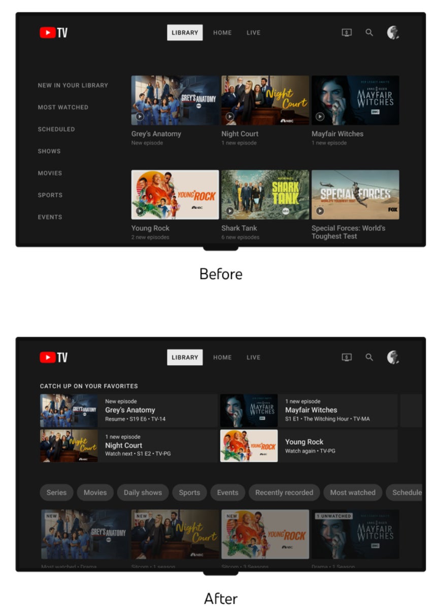 YouTube TV gets a much-needed redesign to streamline browse experience