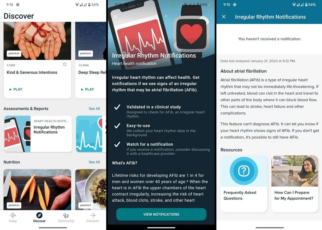 Some Pixel Watch users see these pages in the Discover tab of the Fitbit app.  Image credit 9to5Google Some Pixel Watch users are seeing a Fitbit-related feature that the device doesn't support