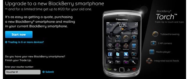RIM finally gives the green light to its BlackBerry Trade-up program in Canada