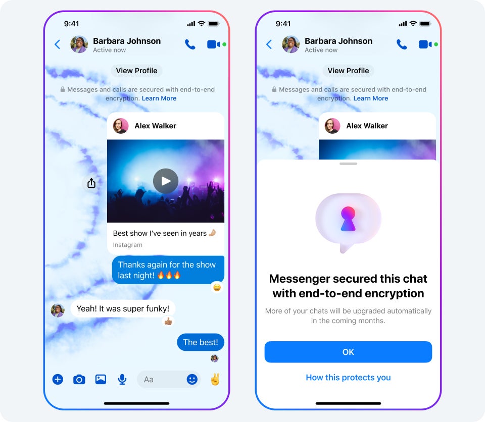 Messenger rolls out default end-to-end encrypted chats to more people, adds new features