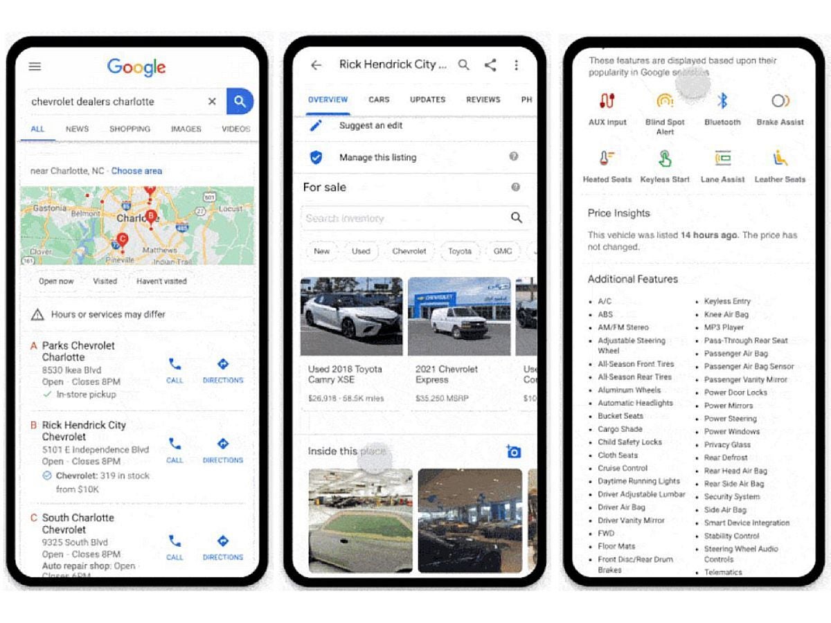 Some example screenshots, courtesy of 9to5 Google. - Google wants to help you buy a car, so it’s going to learn how to do that