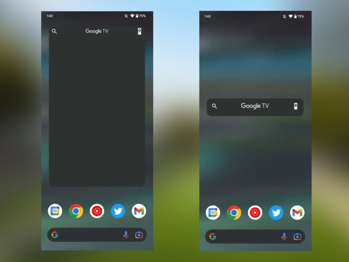 Google TV mendapatkan widget Android untuk dirinya sendiri.  Bagaimanapun