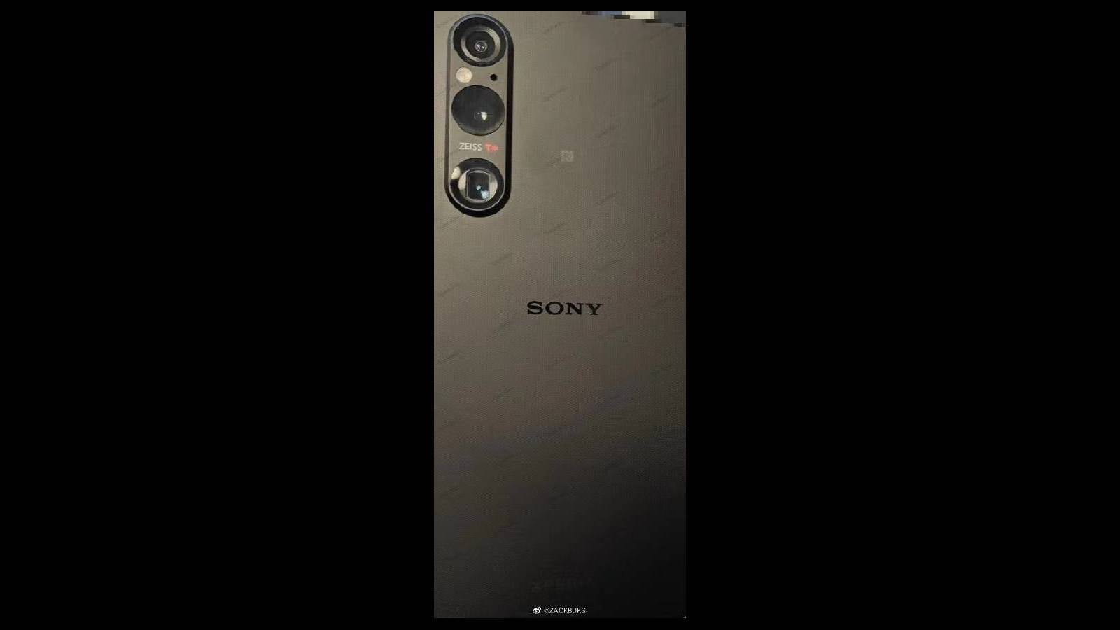 Leaked Sony Xperia 1 V image - First alleged Sony Xperia 1 V image shows a revamped camera array